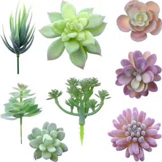 Artificial Succulent Plants 8 Pcs