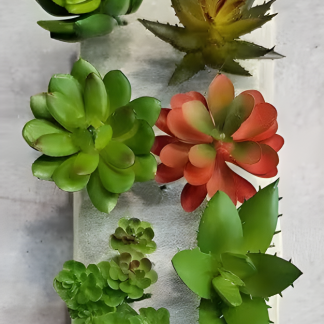 Artificial Succulent Heads Small Mini Plants 6 Pcs