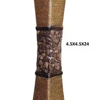 Surai Wooden Vase (24 inch, Brown)