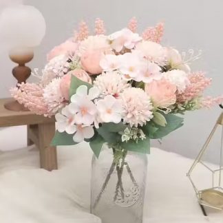 Blush Peach Artificial Flower Bunch